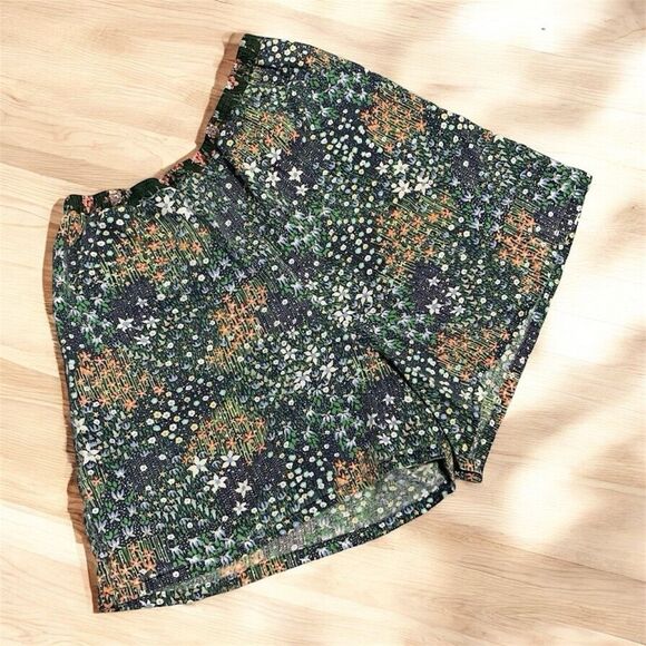 Vintage Handmade 90s Floral Casual High Waisted Shorts Comfy S/M - Picture 1 of 9